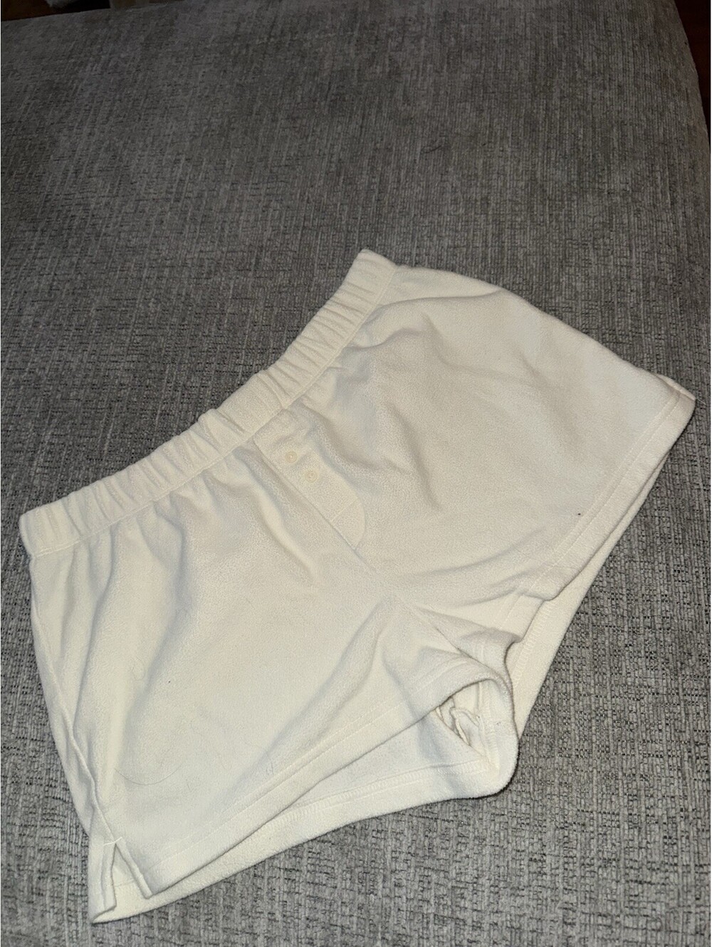 PINK Victoria Secret Cream Colored Sleep Shorts Size S